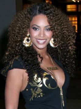 2012 Celebrity Human Hair Wigs Beyonce Full Lace Brazilian Remy Tight Curl Black Color Human Hair Wig 18