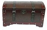 Wooden Storage Trunk Decorative Hope Chest Treasure Box