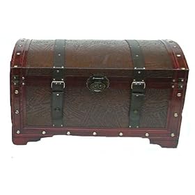 Vintage Decorative Storage Trunk 7074 by Buyers Choice USA