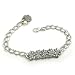 She Lived Happily Ever After Bracelet, Silver-Plated Pewter