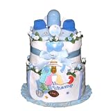 Little Champ Sports Themed Baby Boy Diaper Cake - Great Shower Gift Idea or Table Centerpiece