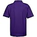 Premium Wear Men's Polo Shirts - Short Sleeves Stain Guard Polo Shirts - Purple Large