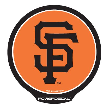 Powerdecal MLB San Francisco Giants Backlit LED Window Decal Set
