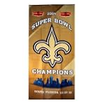 SAVE $4.01 - New Orleans Saints Super Bowl XLIV Champions 30x60 Beach Towel $14.99