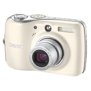 Canon PowerShot E1 Digitalkamera (10 Megapixel, 4-fach opt. Zoom, 2,5" Display, Bildstabilisator) weiss