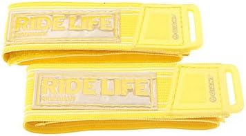 Velcro Light Reflection Pants Band Strap for Night Cycling - Green (2 Pcs/Set)