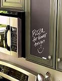 WALLIES PEEL & STICK CHALKBOARD PANELS 9X12 2/PKG-SLATE GRAY
