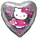 Hello Kitty Foil Balloon - Flat 18" Foil Hello Kitty Heart Balloon