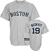 Josh Beckett Jersey: Adult 2010 Majestic Road Grey Replica #19 Boston Red Sox Jersey