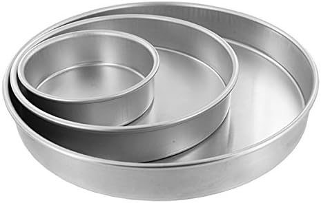 Cake Pan Set of 3, Round 2 Inches (6", 10" 14") by Magic Line
