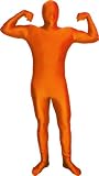Full Body Orange Spandex Suit Costume Small / Medium Size