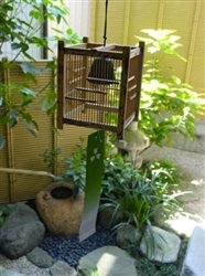 Carillon &agrave; vent japonais en Bambou "Cage" Miyabi Andon