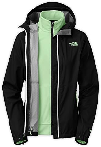 The North Face Women's Momentum Triclimate Jacket TNF Black / Green Ash Medium