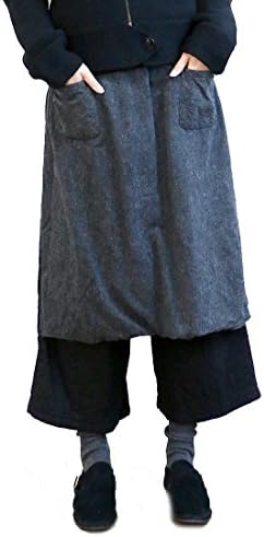 Shespop Women's Wide Leg Overlay Pants One Size Black