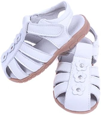 Baby Girl's New Fashion Leather Non-slip Flat Sandals Flower Shoes (US 8)