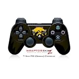 Sony PS3 Controller Skin Iowa Hawkeyes Herky Gold on Black  