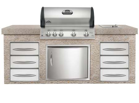 Napoleon BIM605RBI Mirage 605 Built-In Natural Gas Grill with Infrared Rear Burner