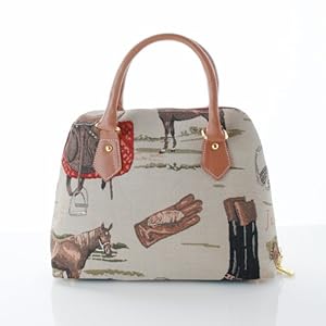 Ladies Canvas Handbags Shoulder bags 'Lady 29 Collection' / Running Free With Black Beauty