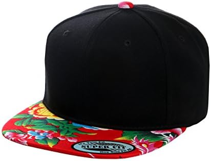 New Designed Floral Printed Flatbill Visor Snapback baseball cap