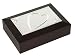 Jewelry Trinket Box with Heart Design and Walnut Stain Hardwood