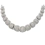 Sterling Silver 1/10 cttw Diamond "Double X" Necklace