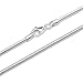 2mm thick solid sterling silver 925 stamped Italian round link SNAKE CHAIN necklace bracelet anklet with lobster claw clasp jewellery jewelry fits Pandora charms - Available in lengths: inch 6