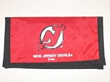 NEW JERSEY DEVILS Team Logo Nylon Bifold CHECKBOOK COVER