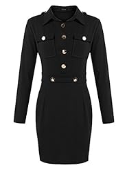 Cotton Vintage Long Sleeves Above the Knee  Dress