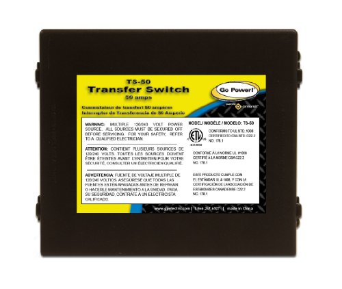 Go Power! TS-50 50 Amp Automatic Transfer Switch Go Power! TS-50 50 Amp Automatic Transfer Switch