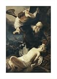 Abraham and Isaac by Rembrandt Harmenz van Rijn poster print,19.1 in. x 26 in.