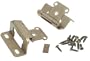 Amerock BP7550-BB Self-Closing, Partial Wrap 1/2-Inch Overlay Hinge, Burnished Brass
