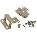 Amerock BP7550-BB Self-Closing, Partial Wrap 1/2-Inch Overlay Hinge, Burnished Brass