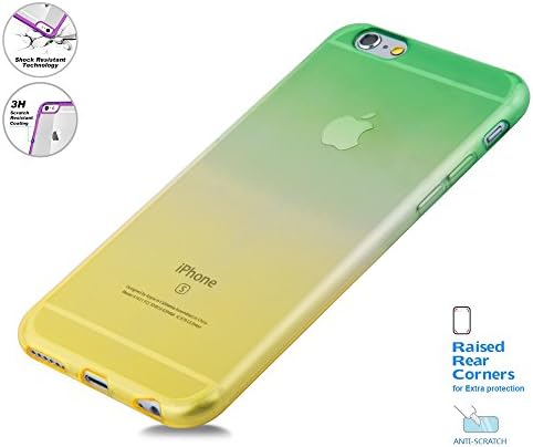 iPhone 6 Case - Transparent Case for 6S,Gradient Color Mirror Ultrathin Soft TPU Cover with Anti-Scratching Craft,6S Case,iPhone 6S Case with 100% Guarantee.