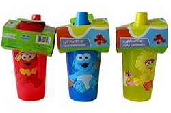 Sesame Street Baby Bottle x 3 pcs Set - Elmo Spill Proof Cup