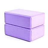 2 x Yoga Pilates Stretching EVA Aid Brick. Available in either Purple or Blue (Purple)
