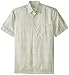 Haggar Men's Big and Tall Ss Microfiber B/t-Ecru