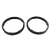 Car Black 6.5" Plastic Round Speaker Spacers 2 Pcs RS.1403.00