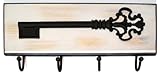 IMAGE OF Wood Key Wall Plaque with Hooks