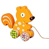 Woodours Wood Squirrel Pull Toy
