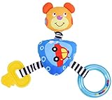 ベビー知育玩具 おもちゃ 布 人形 熊ちゃん 聴覚 訓練　歯がみ ベル付き 赤ちゃん 知育 出産祝い 百日祝い プレゼント かわいい 人気