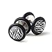 BODYA 316L Surgical Steel 5 Pair Mixed Barbell Ear Stud Plugs Earrings Eardrop Fake Punk 18 Guage 1mm