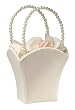 Plain Stain Flower Basket -Ivory