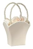 Plain Stain Flower Basket -Ivory
