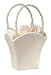 Plain Stain Flower Basket -Ivory