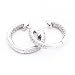 0.25 Carat 14KWG Diamond Hoop Earrings