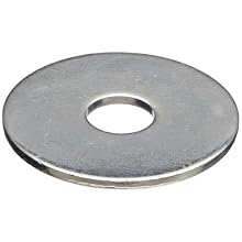 Fender Flat Washer, Low Carbon Steel, Zinc Plated, Round Shape, USA Made
