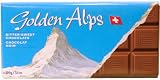 "BITTERSWEET" (Chocolate) "SWITZERLAND", Packaged in Foil and Paper, 100g. "Golden Alps" (Pack of 20 pieces).