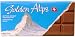 "BITTERSWEET" (Chocolate) "SWITZERLAND", Packaged in Foil and Paper, 100g. "Golden Alps" (Pack of 20 pieces).