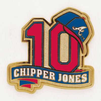 ATLANTA BRAVES OFFICIAL LOGO GOLD LAPEL PIN