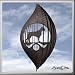 boxer3 - BOXER Circle Swirly Metal Wind Spinner